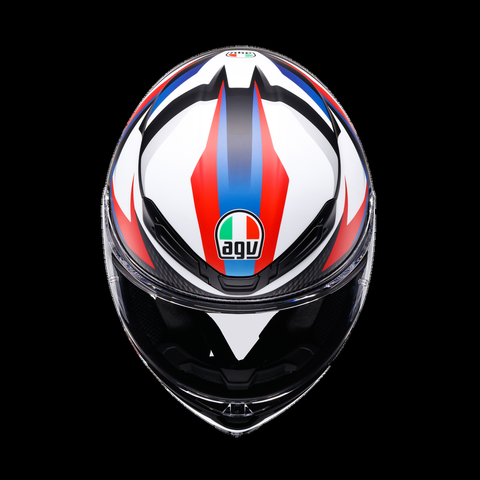 casque intégral moto k6 s timewarp noir mat rouge bleu dot e2206