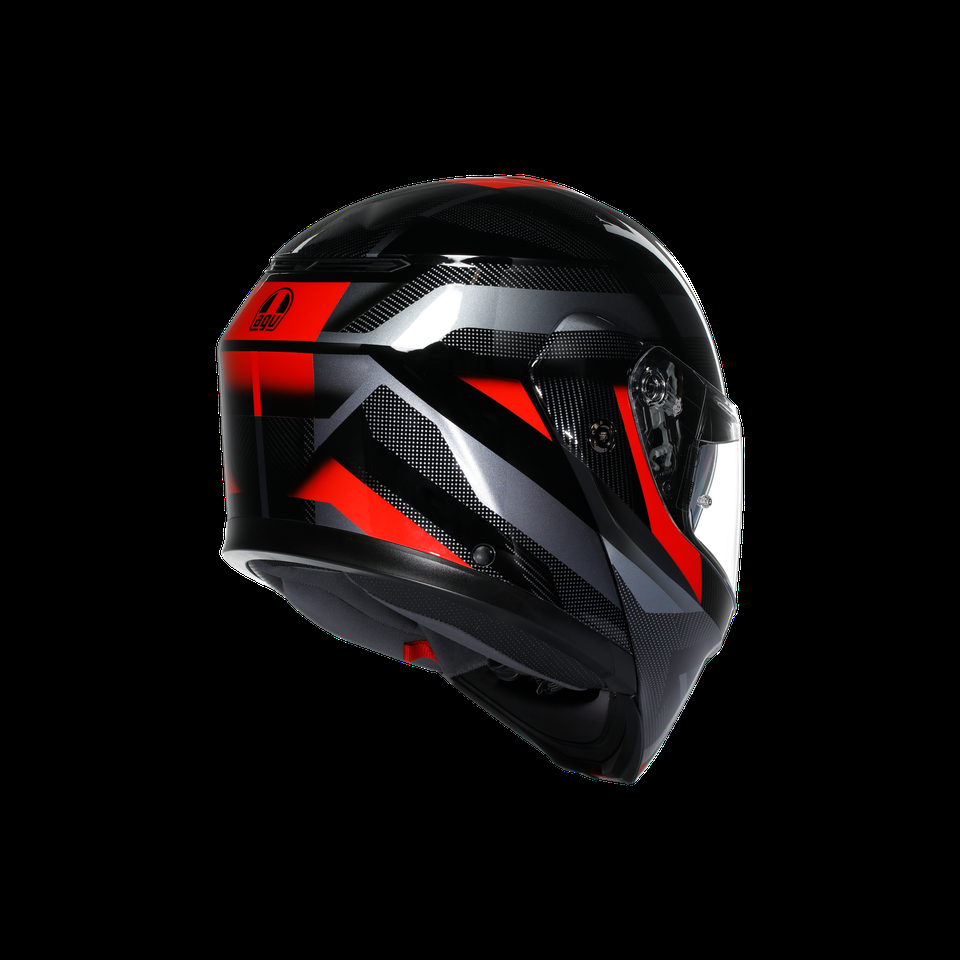 casque moto flip-up streetmodular ledro blackred ledro