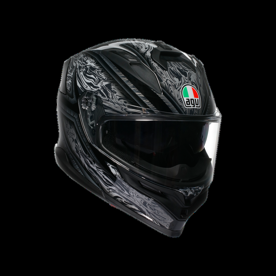casque moto intégral k7 mplk damascus blacksilver dot e2206