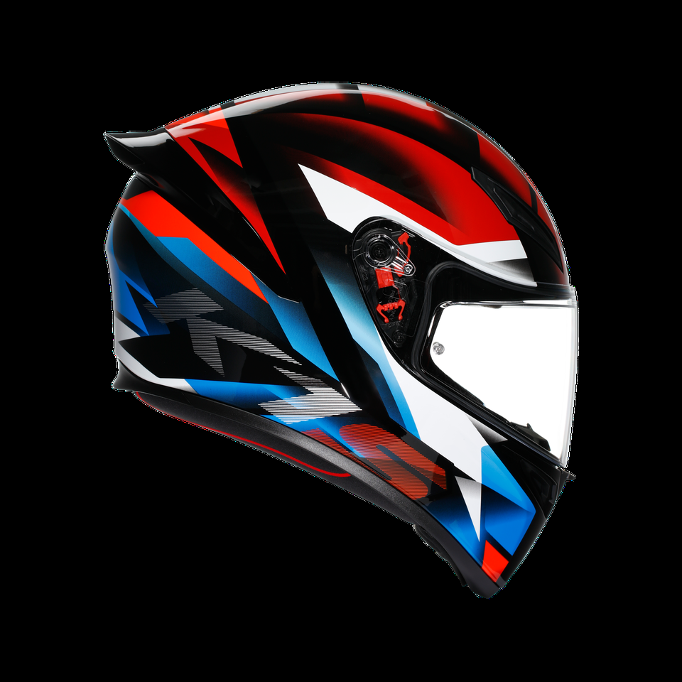 casque moto intégral k1 s fastlap blackredblue dot e2206