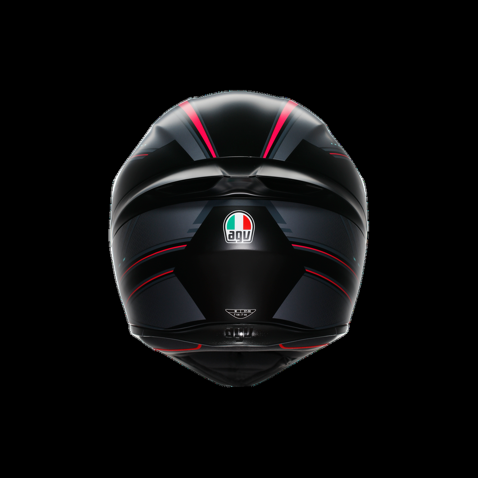 casque intégral moto k1 s sling mat noir rose