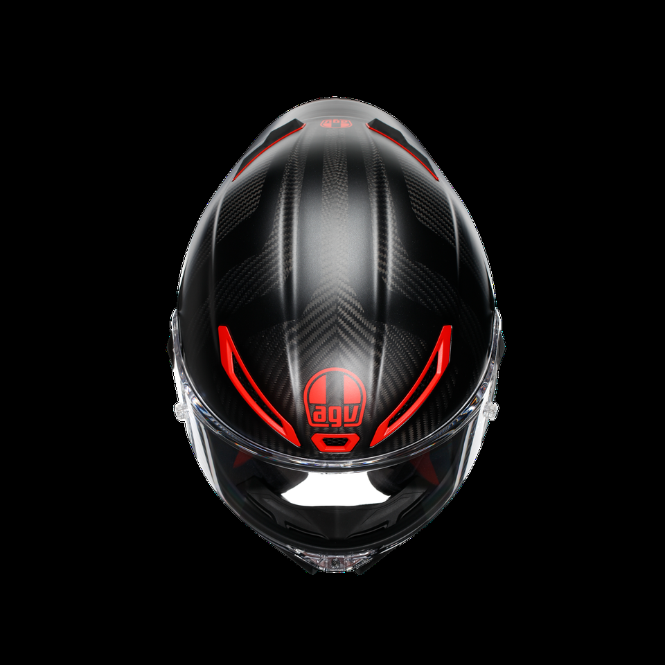 casque intégral moto pista gp rr intrepido matt carbonblkred e2206 dot