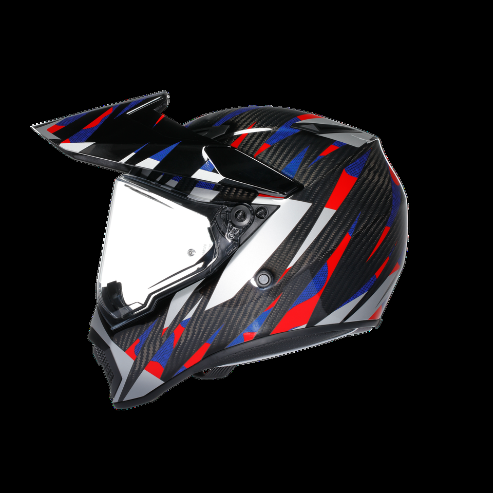 casque ax9 agv dote2206 mplk steppa carbonrougebleu