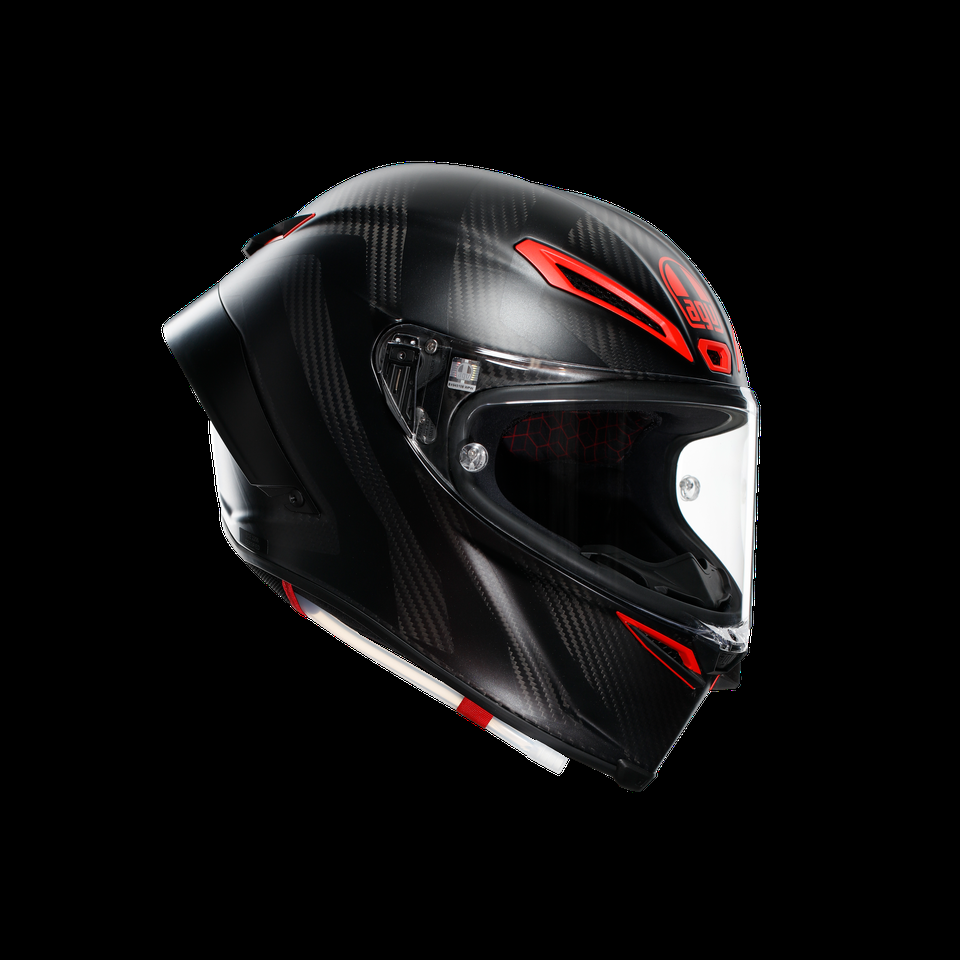 casque intégral moto pista gp rr intrepido matt carbonblkred e2206 dot