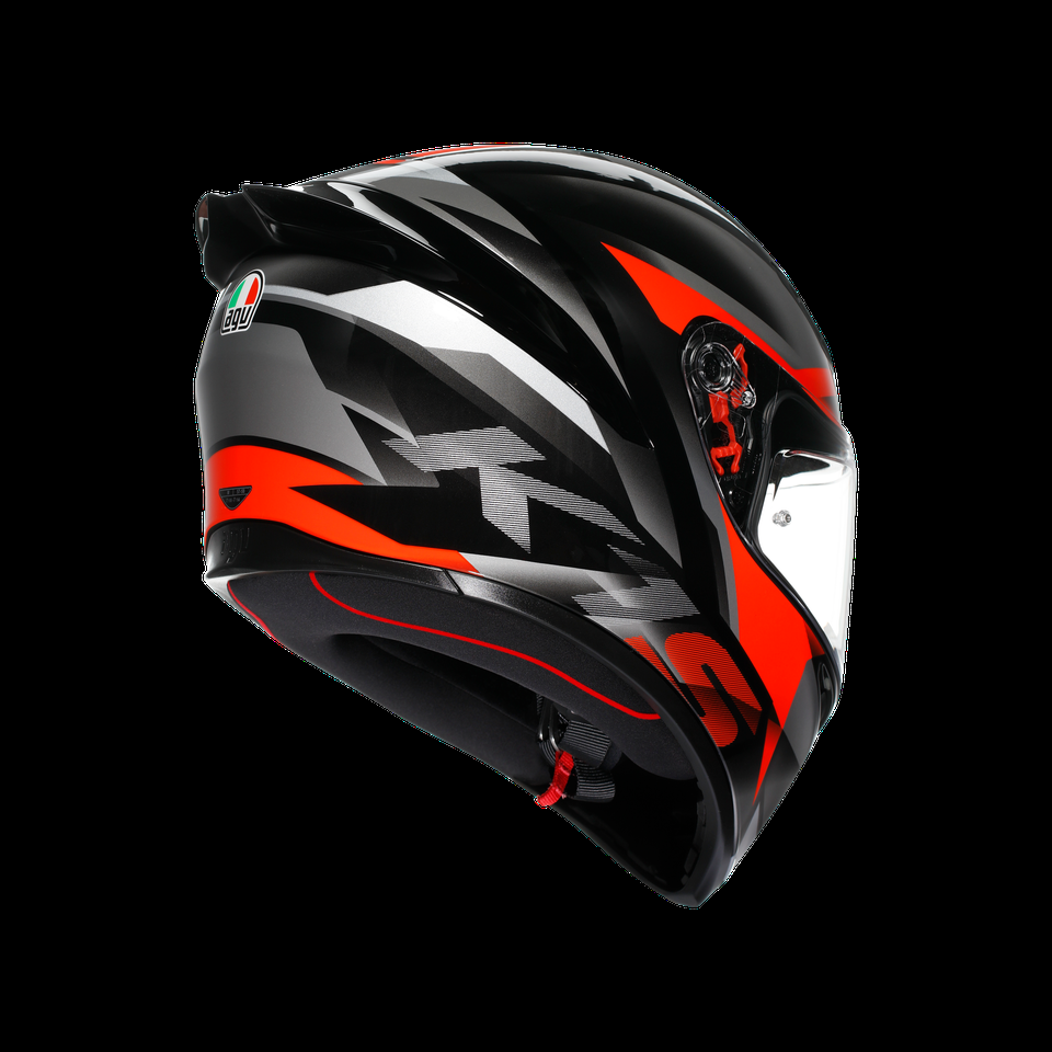 casque moto intégral k1 s fastlap blackgreyred dot e2206