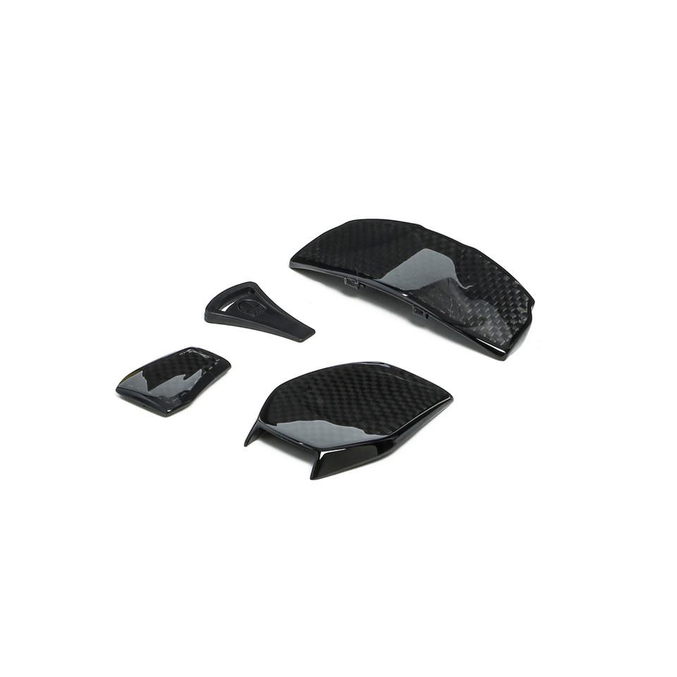 kit AGV ventes d'air et aileron sportmodular en carbone brillant