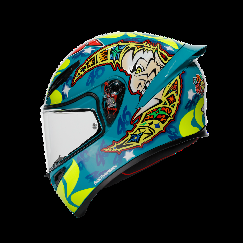 casque moto intégral k1 s rossi mugello 1999 dot e2206
