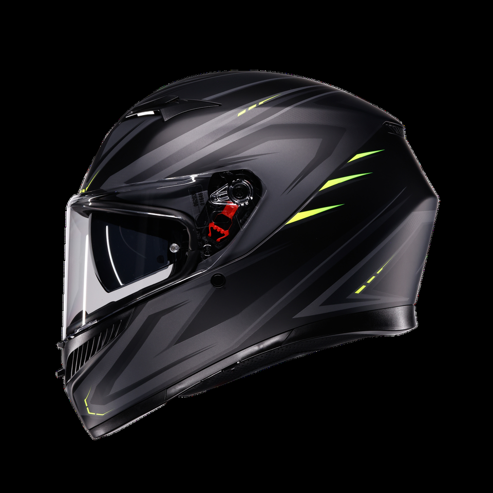 k3 dote2206 syth noir mat jaune fluo