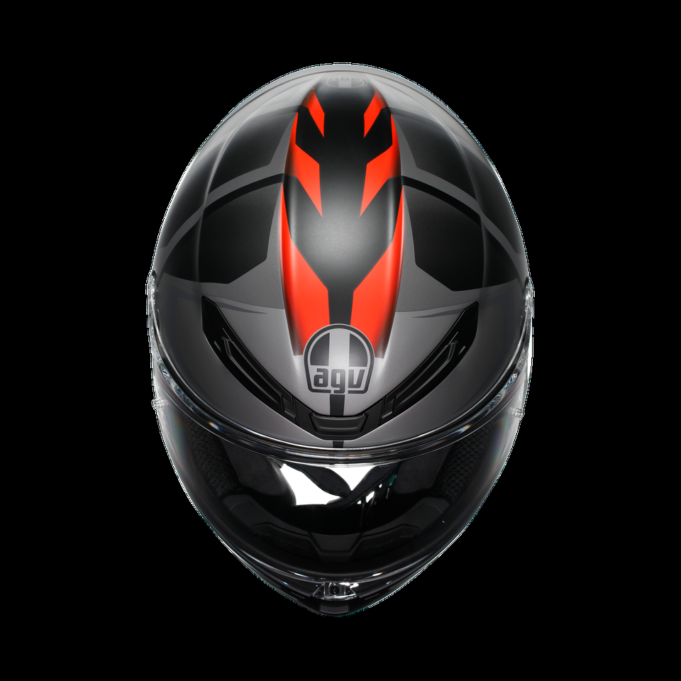 casque moto intégral k6 s karve noir mat gris rouge dot e2206