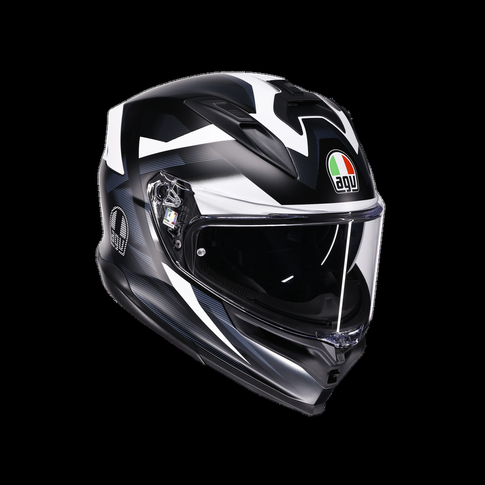 k7 mplk glimpse matt blackwhite casque moto intégral dot e2206