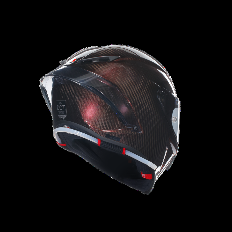 casque intégral moto pista gp rr mono rouge carbone e2206 dot