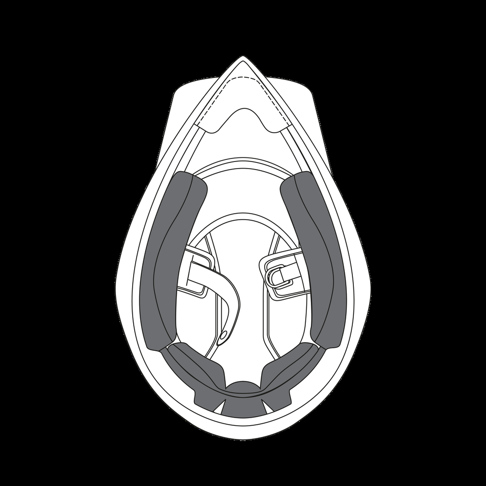 plaque de joue agv ax9 neutre