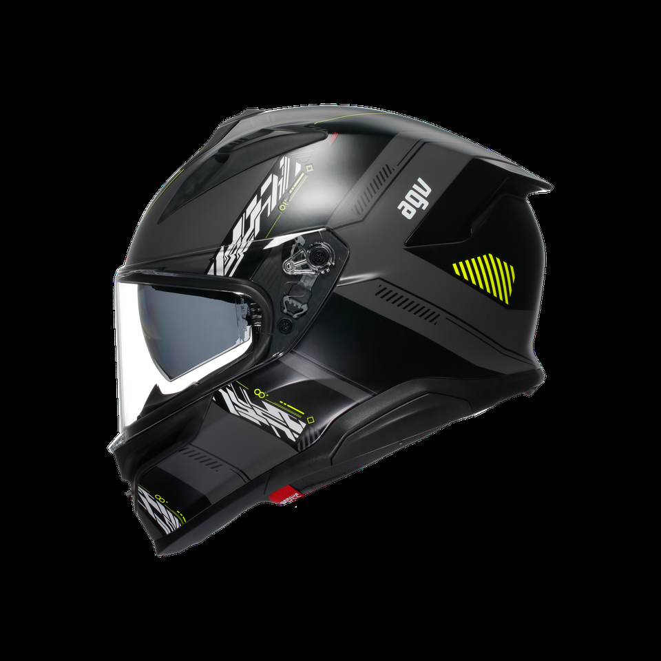 casque moto intégral k7 mplk kyber mat gris jaune fluo dot e2206
