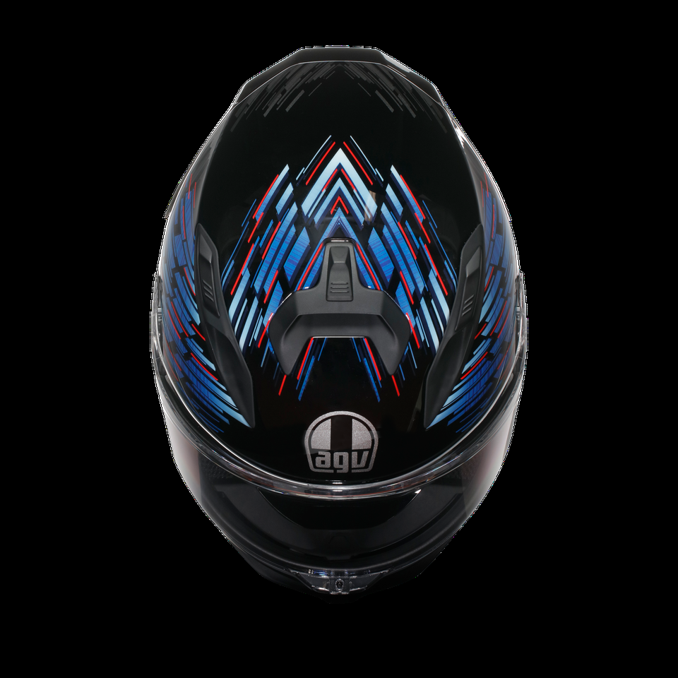 casque moto intégral k7 mplk genisys noir mat bleu gris e2206 dot