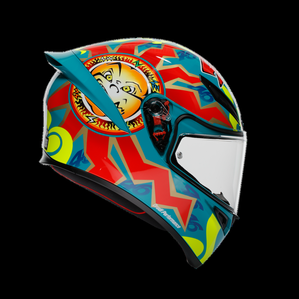 casque moto intégral k1 s rossi mugello 1999 dot e2206