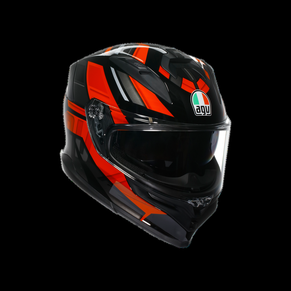 casque moto intégral k7 mplk taurax blackred dot e2206