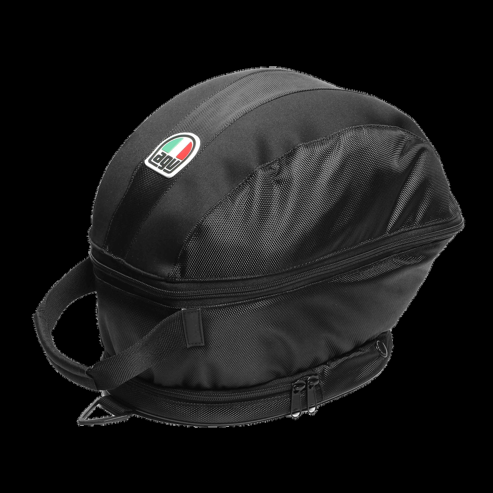 sac à casque agv noir